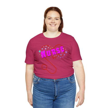 Nurse Love Unisex Jersey Tee Bella+Canvas 3001 Healthcare Gift Medical Students, Soft Fabric, Various Sizes Available