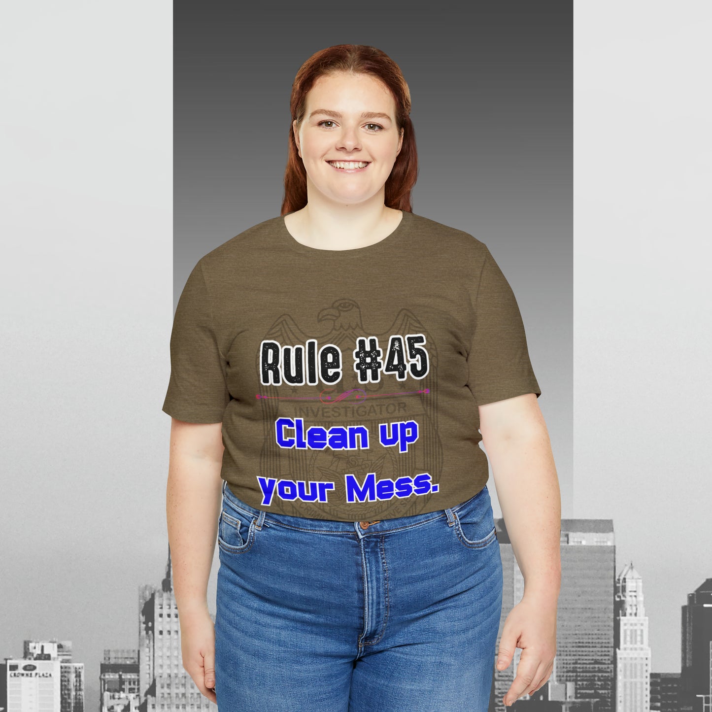 Rules of Gibbs #45 Clean up your Mess Unisex Jersey Short Sleeve Tee