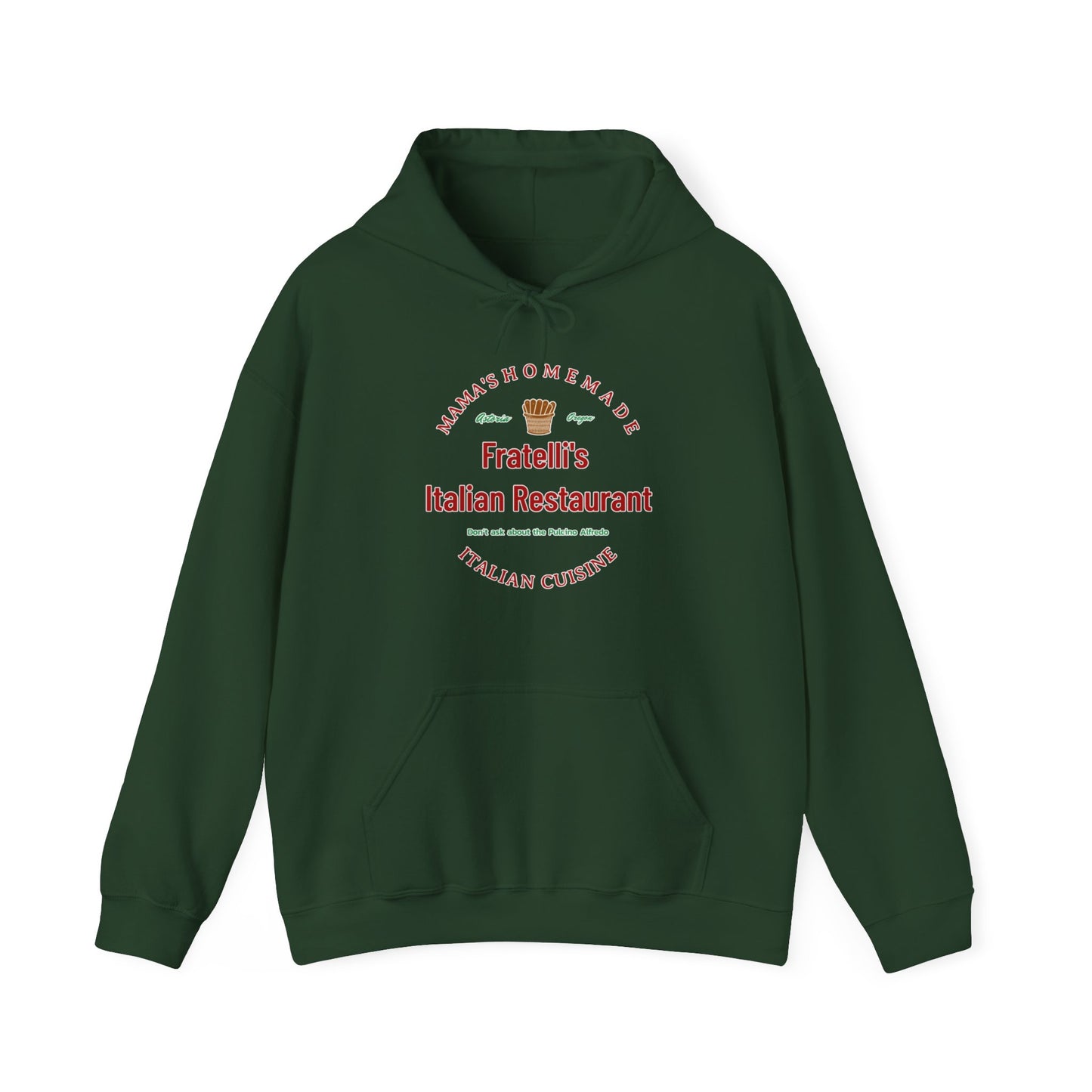 Fratelli's Italian Restaurant Unisex Heavy Blend™ Hooded Sweatshirt Fratelli's Goonies, Quest Attire, Fashion Comedy, Pirate's Pasta-Lover