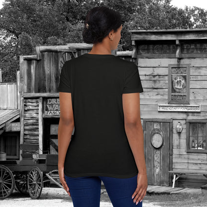 Desert Ghost Town Spooks Western Halloween Women's Organic Short Sleeve T-Shirt Gifts for Her