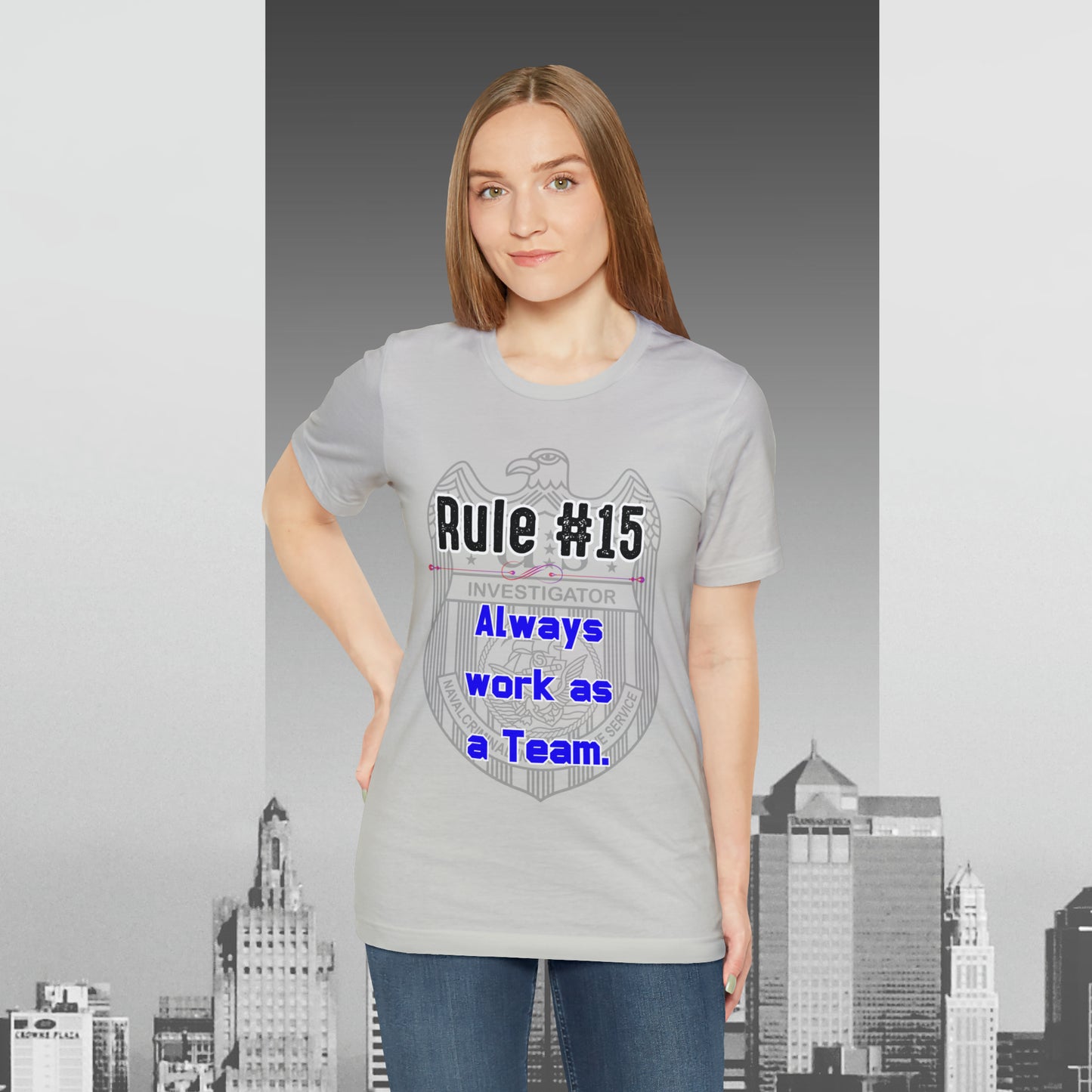 Rules of Gibbs #15 Always work as a Team Unisex Jersey Short Sleeve Tee