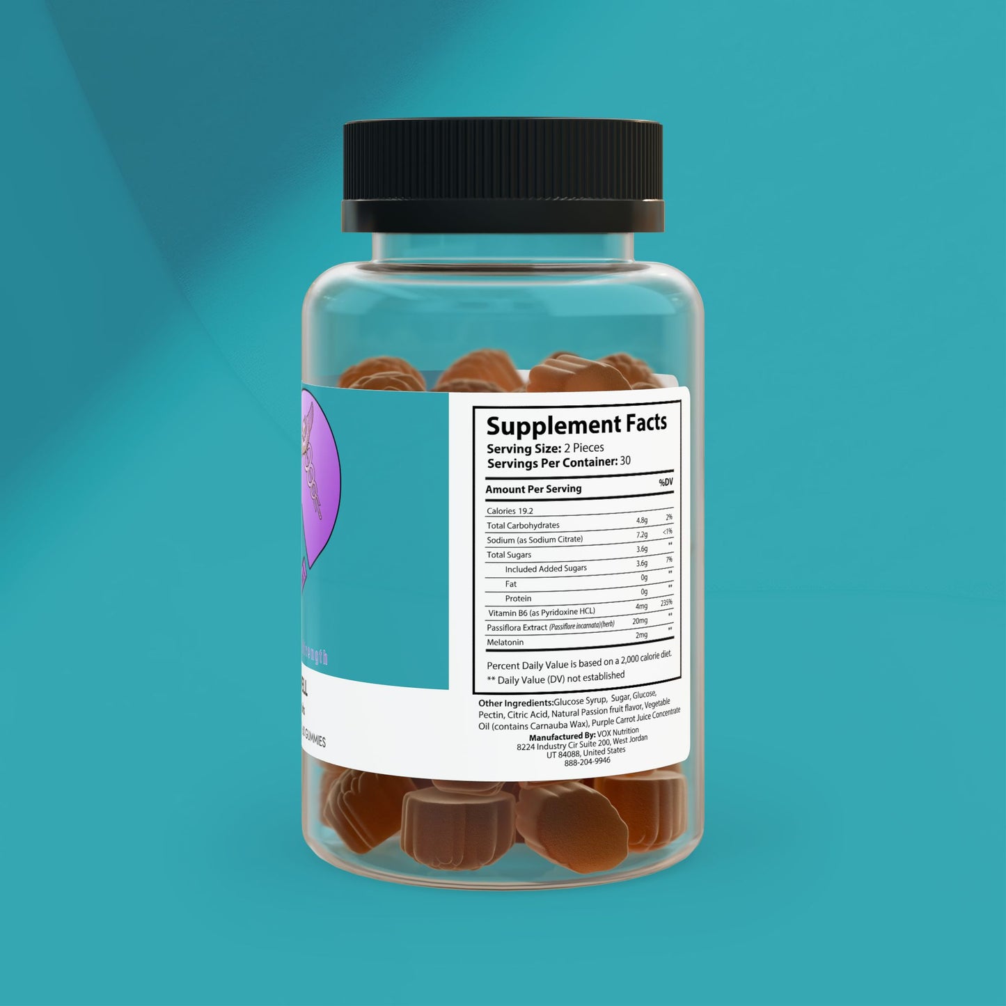 DirkX Sleep Well Gummies: Restful Nights, Energized Days! (60 Gummies)