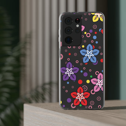 Retro Colorful Flowers Flexi Cases for IPhone and Samsung