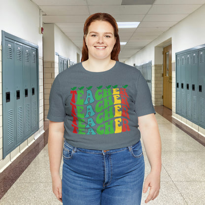 Colorful Teacher Unisex Jersey Short Sleeve Tee