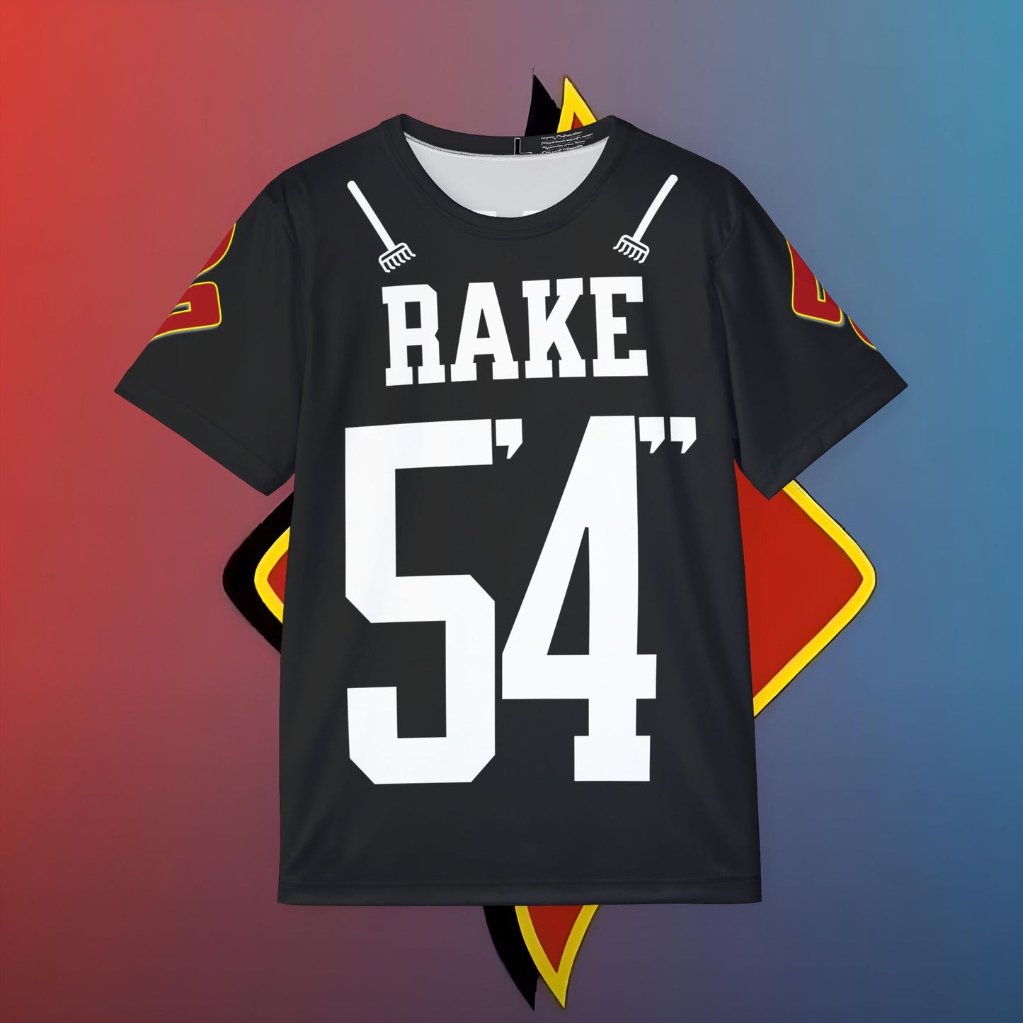 Black RAKE 54” Jersey – For Legends Who Don’t Just Play, They Dominate