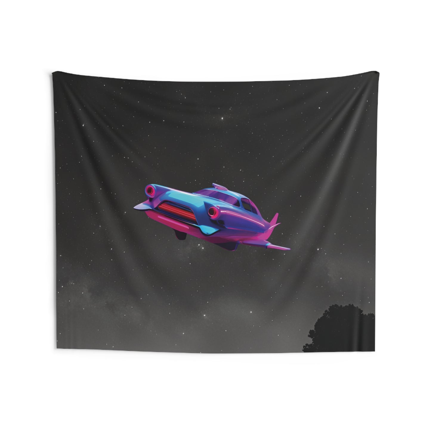 Futuristic Nostalgia: Fly into the Future with Night Sky Tapestries!