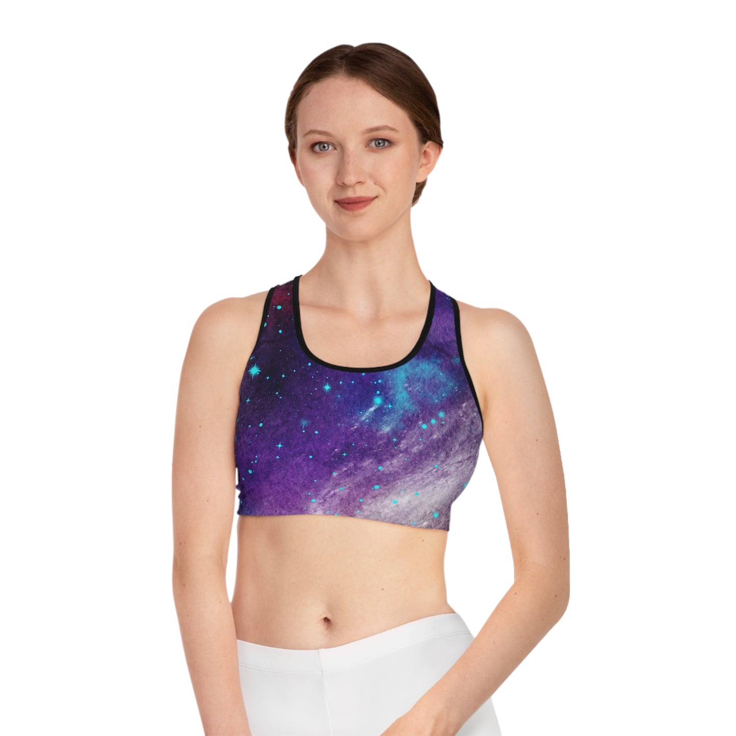 Outer Space Out of this World Sports Bra (AOP)