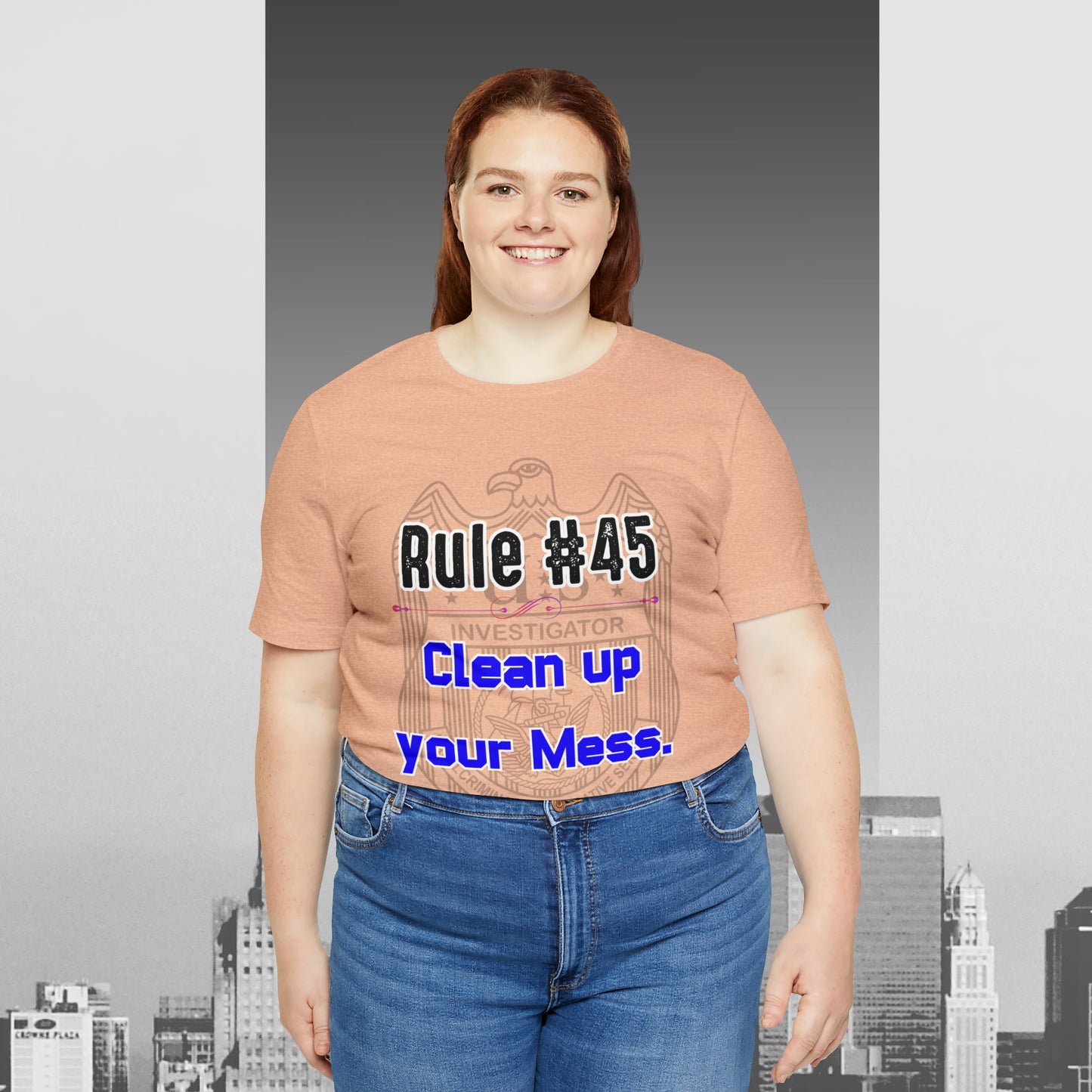 Rules of Gibbs #45 Clean up your Mess Unisex Jersey Short Sleeve Tee