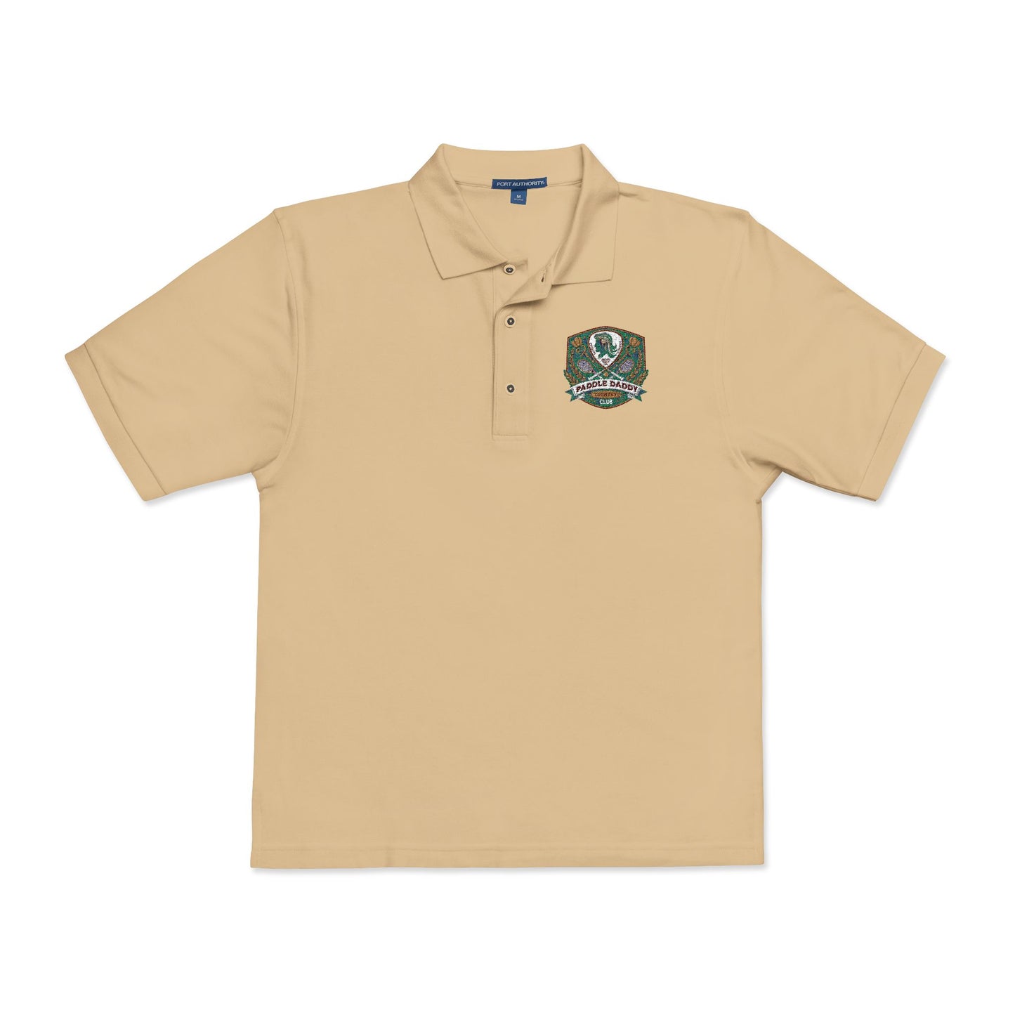 Paddle Daddy Country Club Polo  Embroidered Unisex Elegance for the Ironically Elite