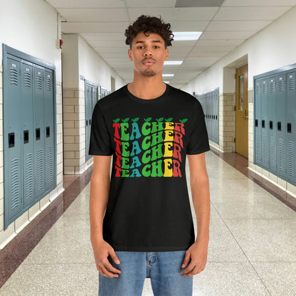 Colorful Teacher Unisex Jersey Short Sleeve Tee
