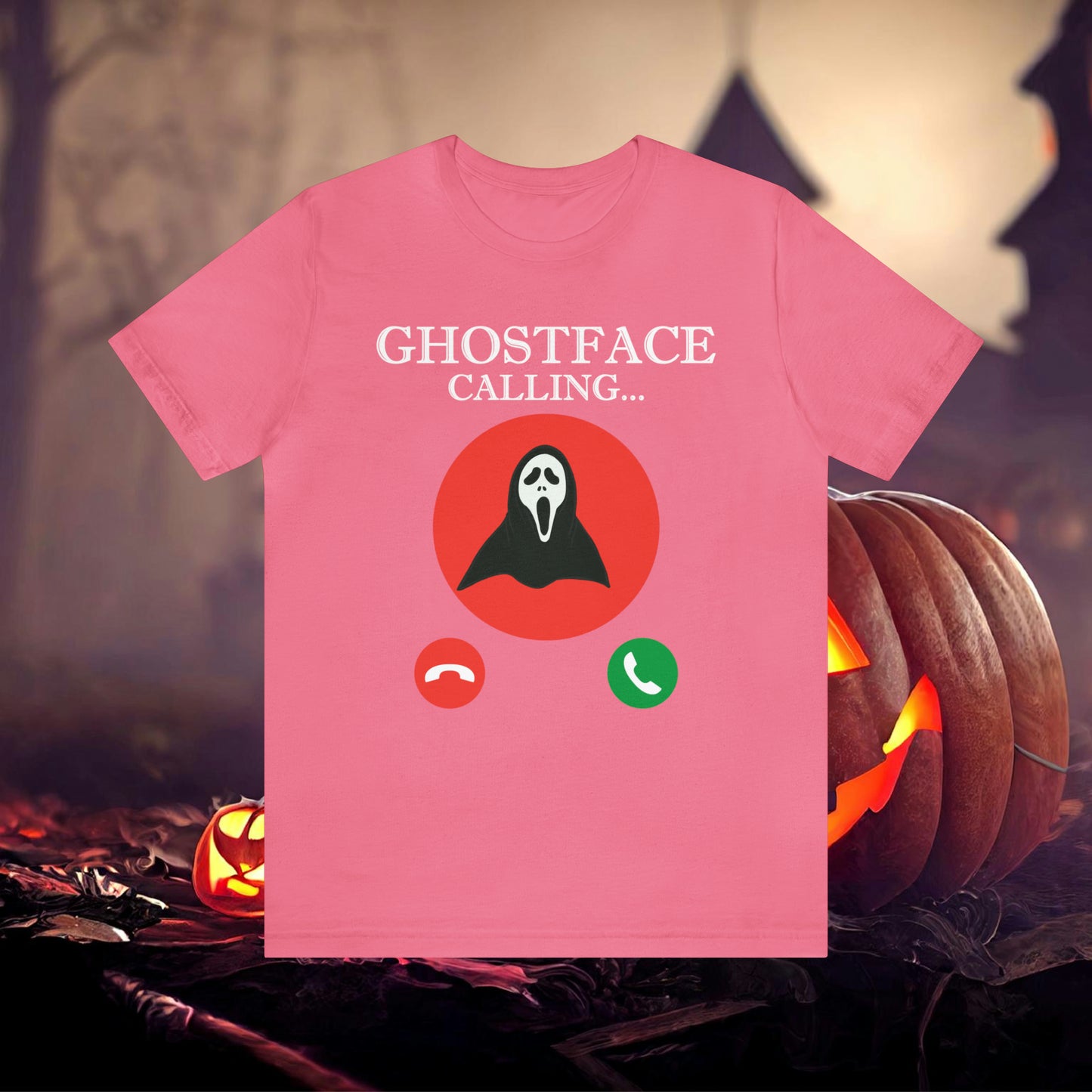 Ghost Face is Calling Halloween Unisex Jersey Short Sleeve Tee Gifts For her Gifts for Him