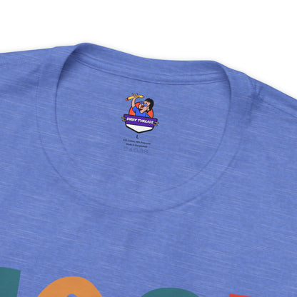 Colorful Good Vibes Only Unisex Jersey Short Sleeve Tee