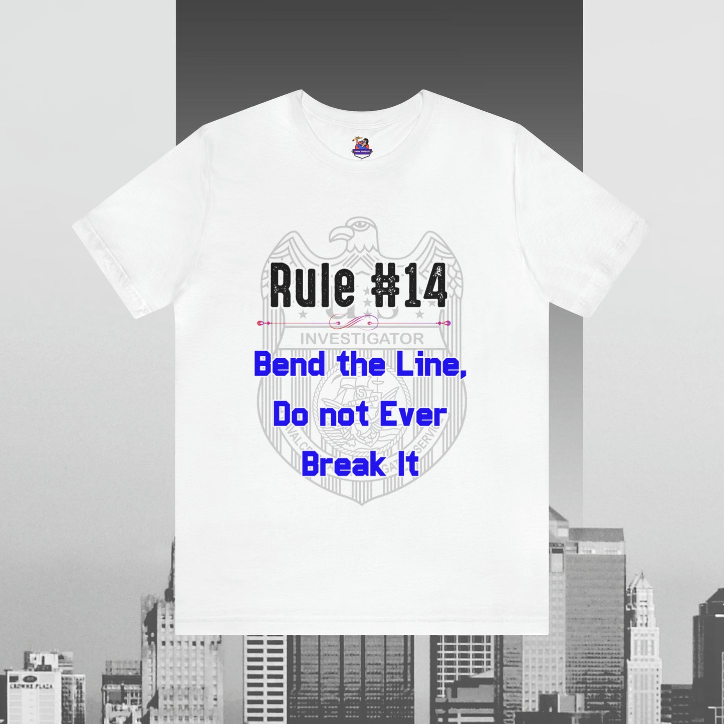 Rules of Gibbs #14 Bend the Line, Do not Break the Line Unisex Jersey Short Sleeve Tee