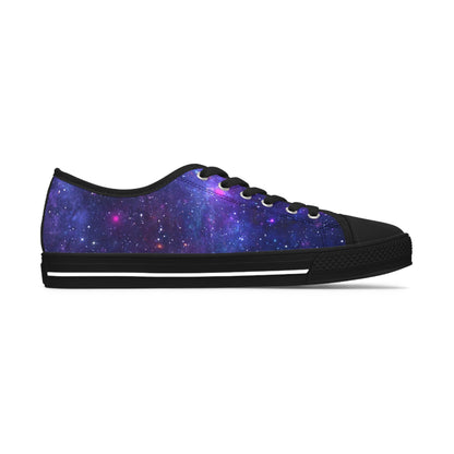 Purple Beyond the Stars Outer Space Out of this World Women's Low Top Sneakers