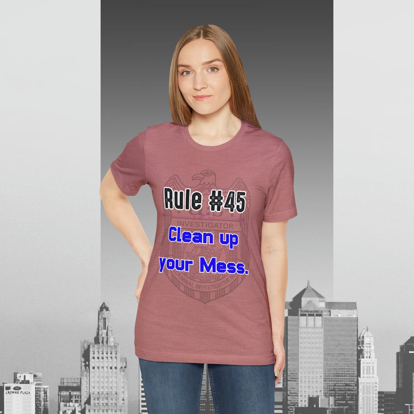 Rules of Gibbs #45 Clean up your Mess Unisex Jersey Short Sleeve Tee