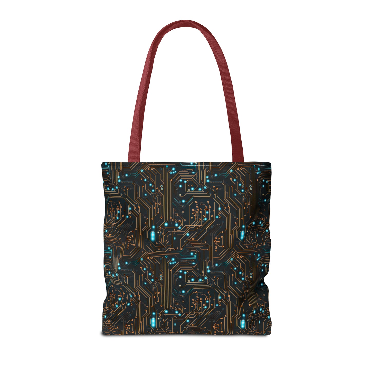 Golden Circuit Board AOP Tote Bag