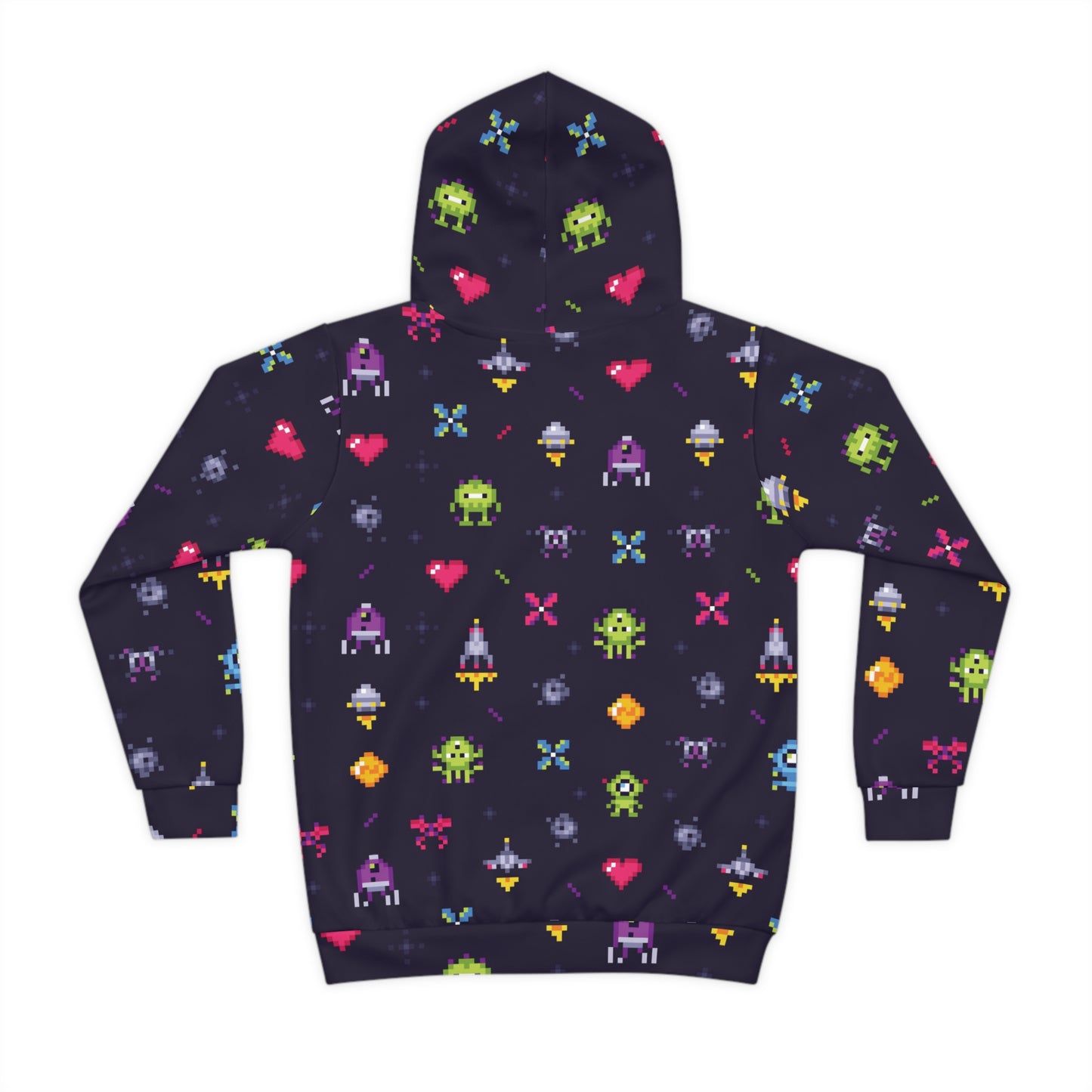 Old Game 8 Bit Children's Hoodie (AOP) Gifts for Him Gifts For Her