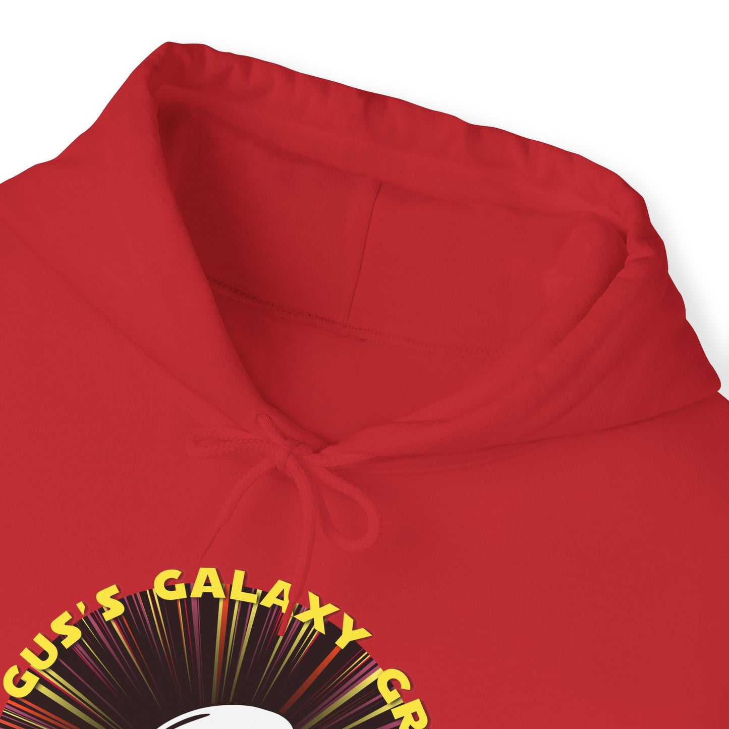 Gus's Galaxy Grill Unisex Heavy Blend™ Hooded Sweatshirt Hooded Hilarity, Galactic Gastro Couture, Intergalactic Apparel