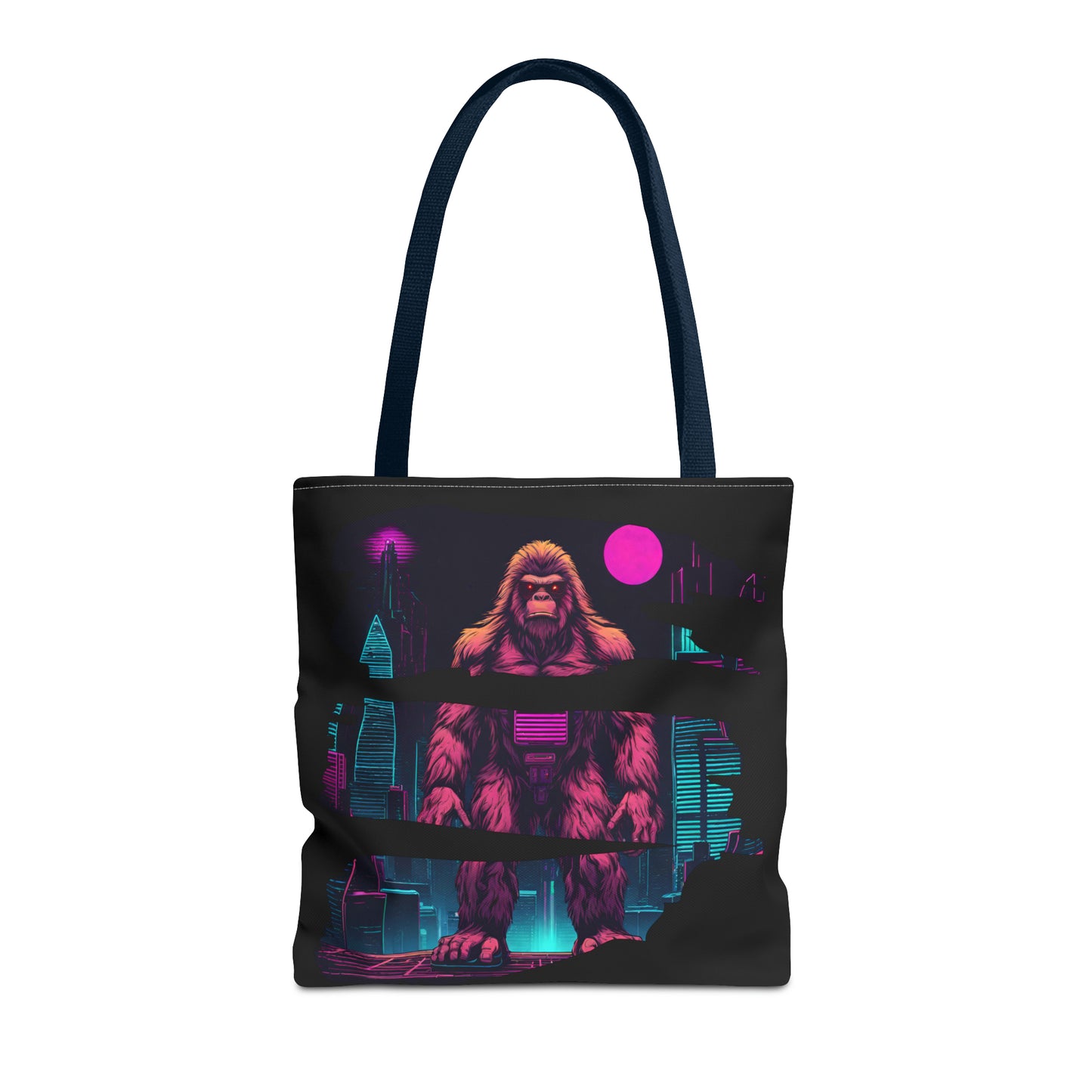 Bigfoot in a Cyber City AOP Tote Bag