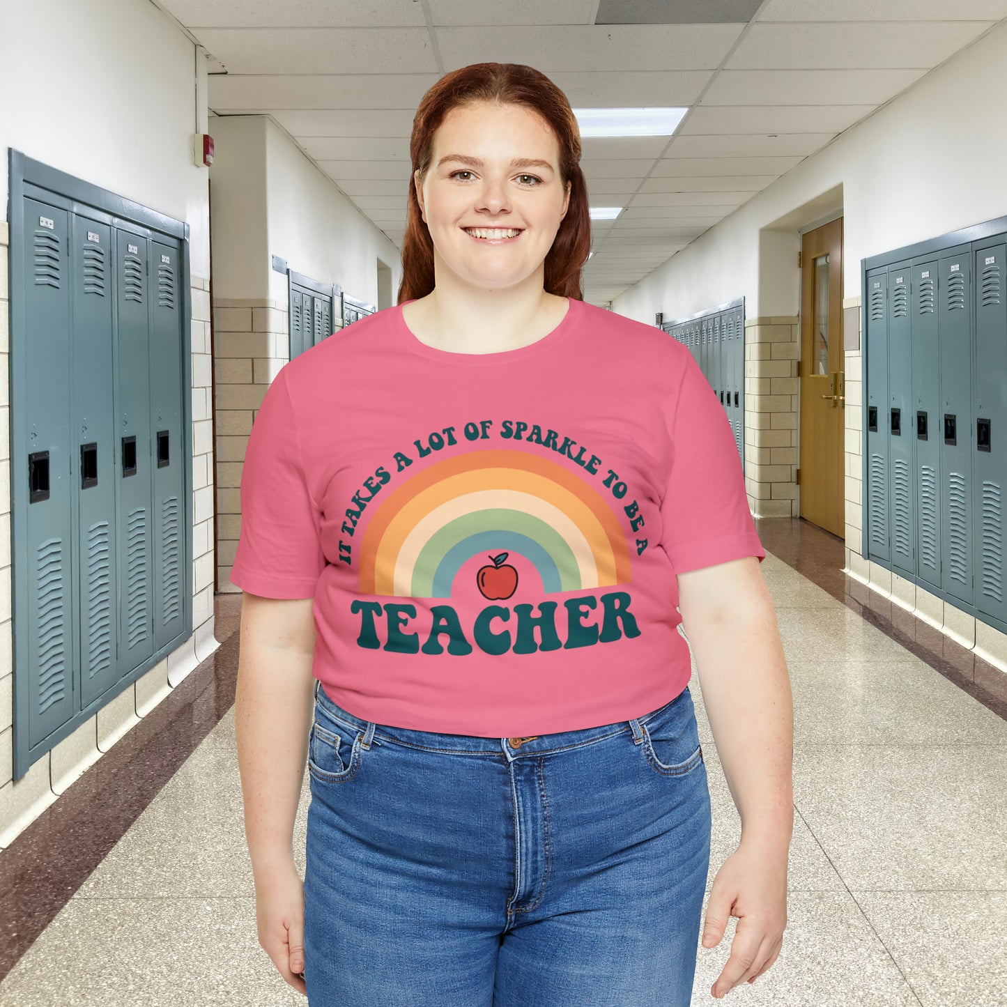 It takes alot of Sparkle to be a Teacher Unisex Jersey Short Sleeve Tee