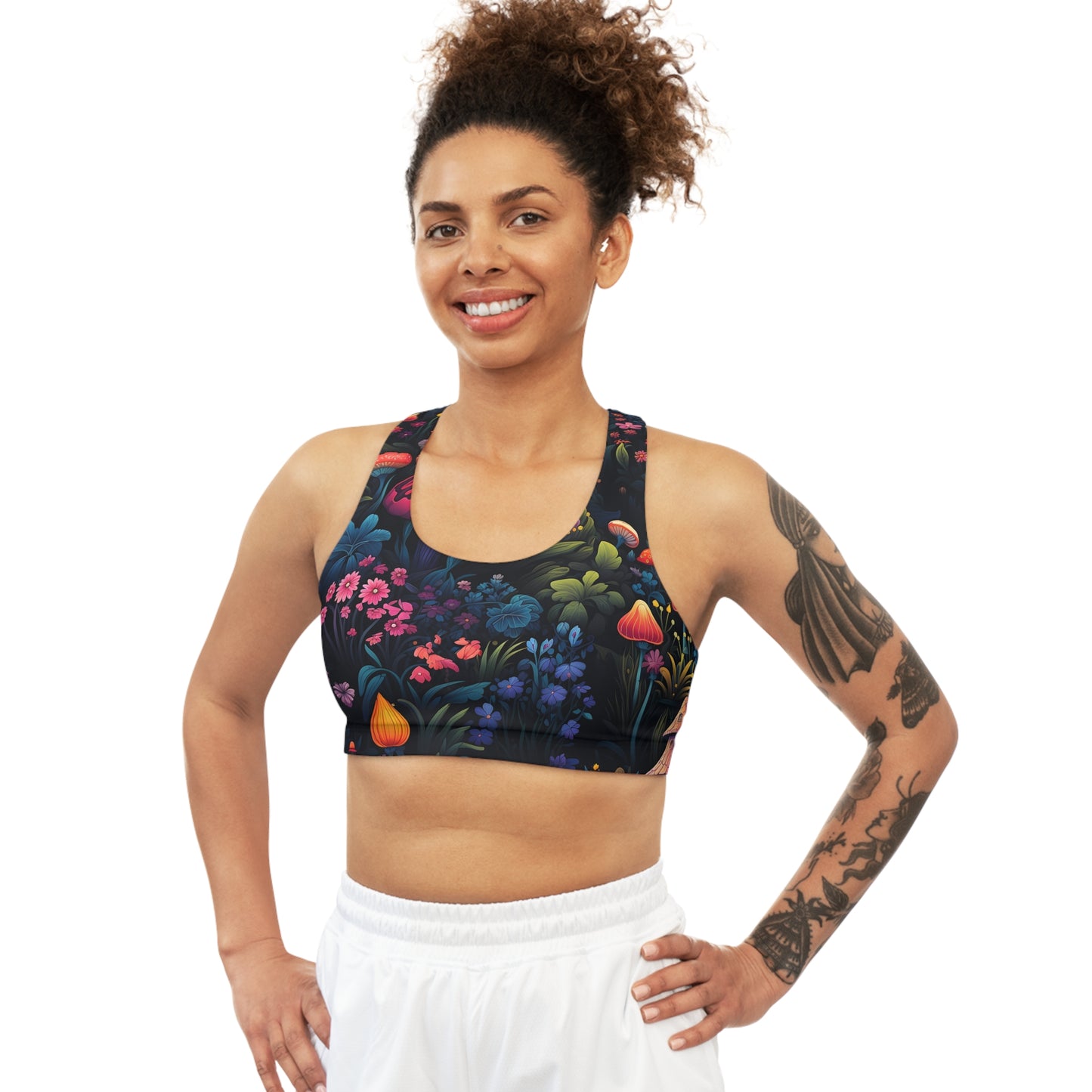 Fairy Tale Magical Forest Seamless Sports Bra (AOP)