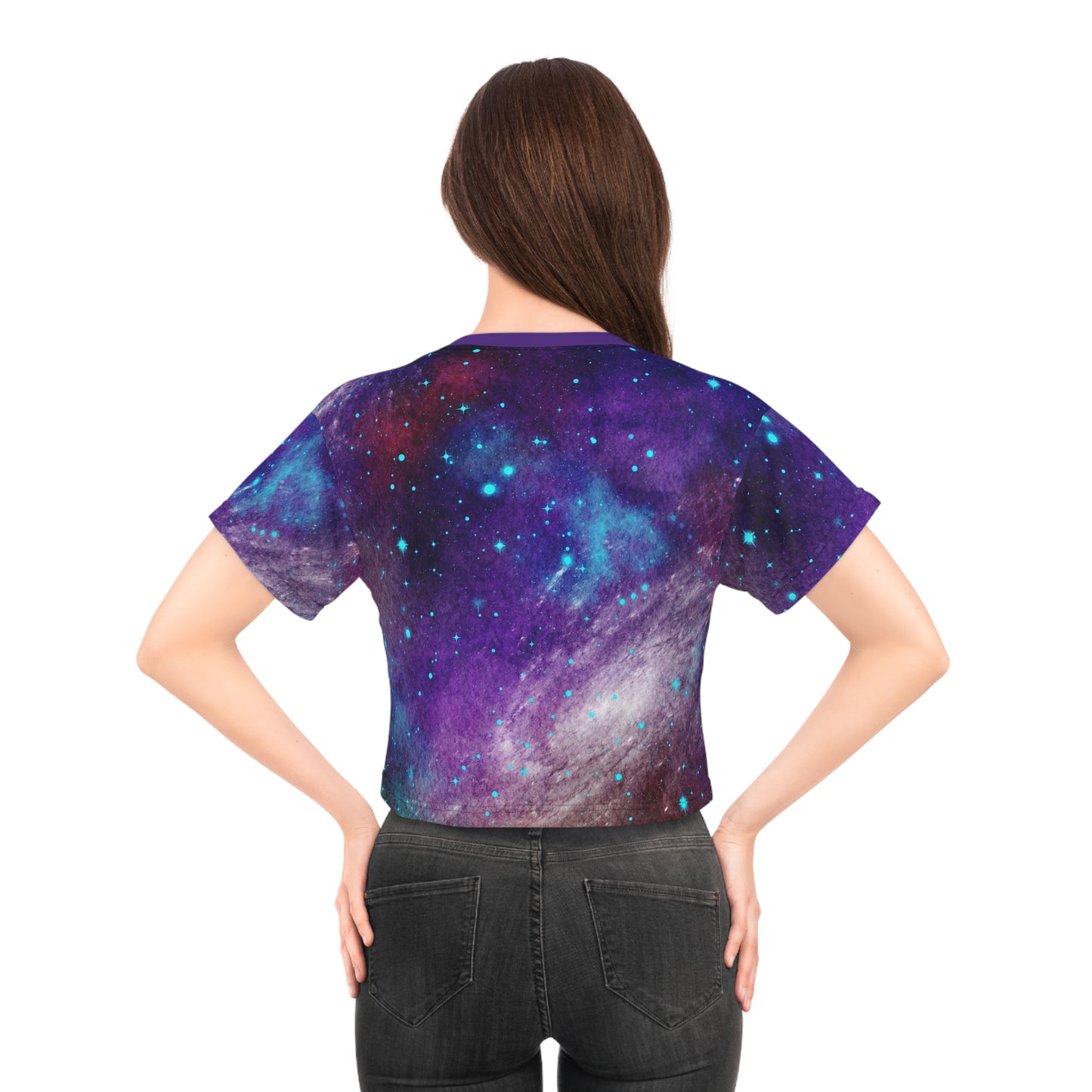 Outer Space Out of this World Crop Tee (AOP)