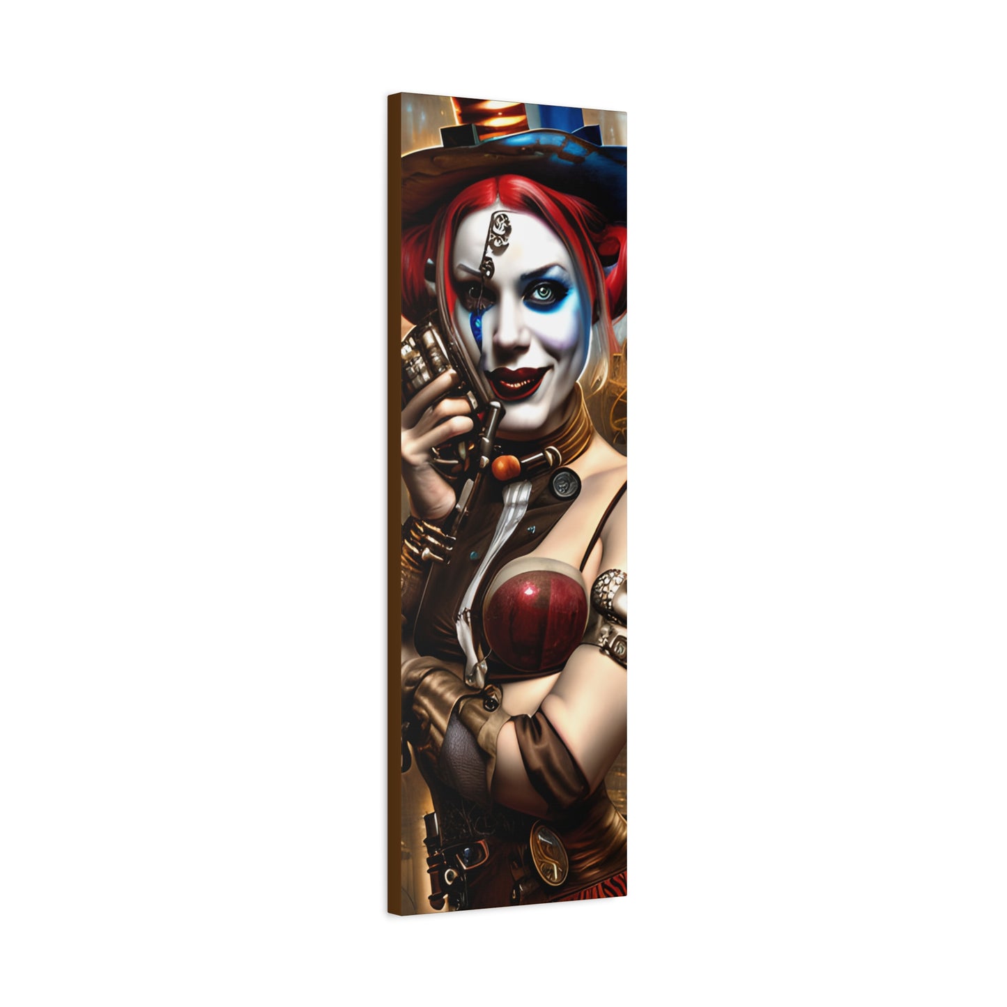 Hyper Realistic Steampunk Harley Quinn Matte Canvas, Stretched, 1.25"