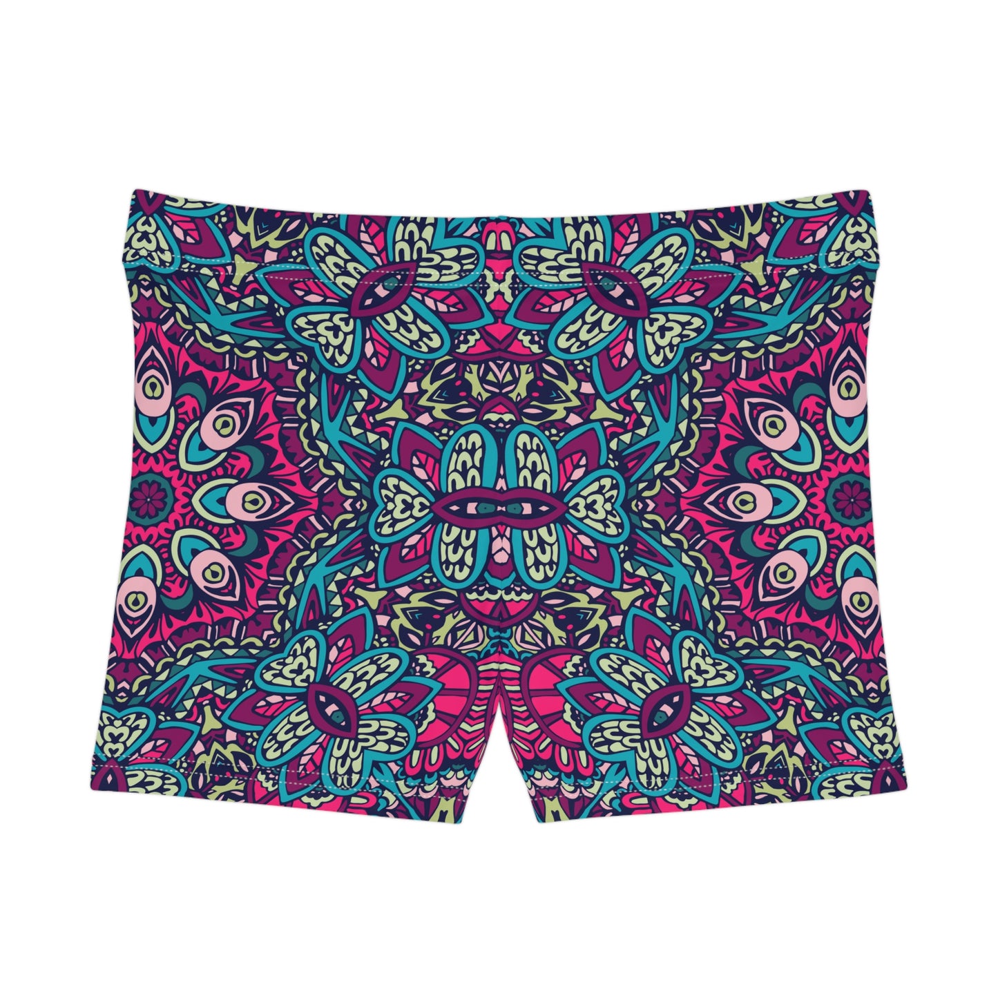 "Purple Boho Vibes Workout Shorts - AOP Design for Stylish Comfort Women's Shorts (AOP)