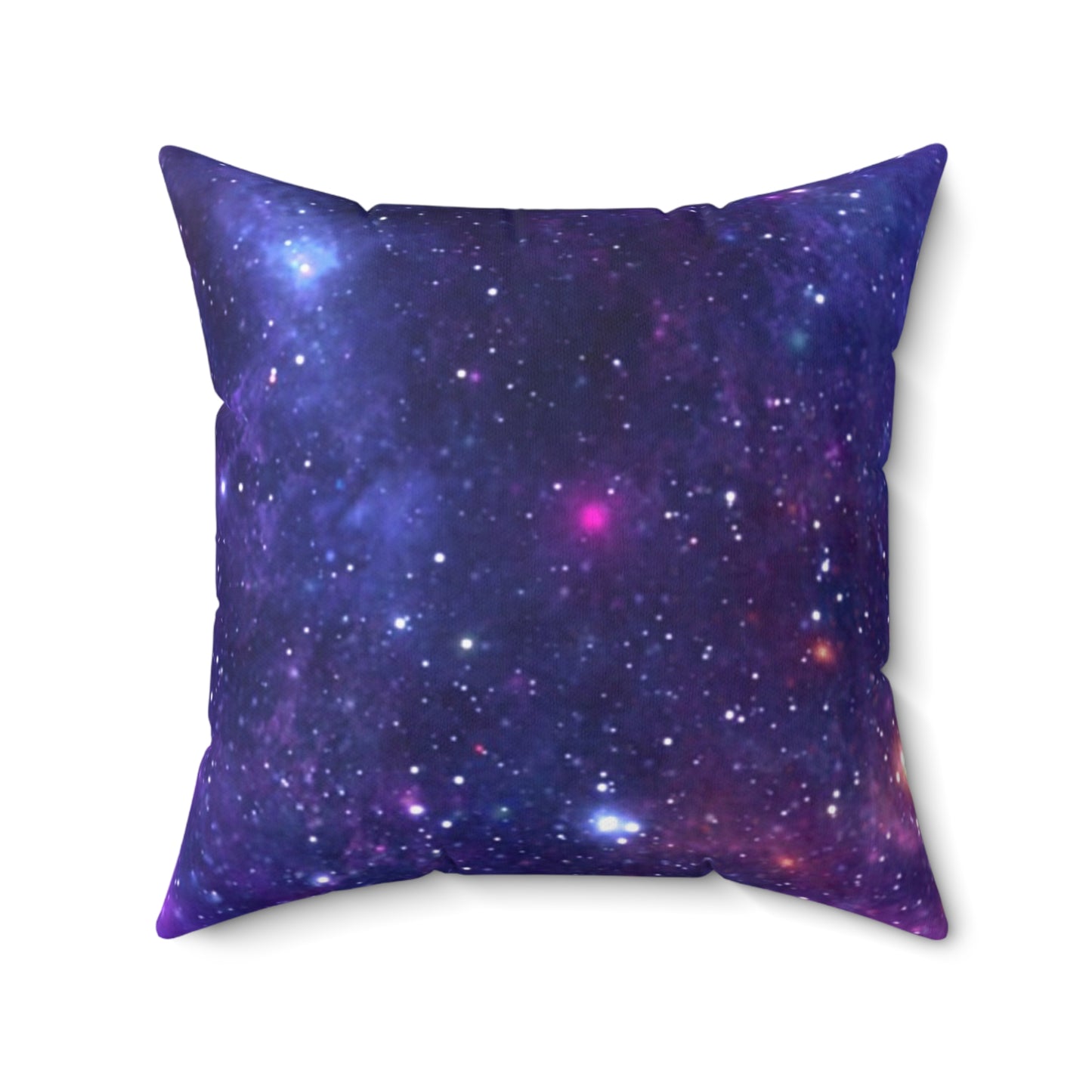 Purple Beyond the Stars Outer Space Out of this World Spun Polyester Square Pillow