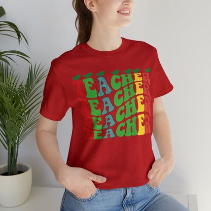 Colorful Teacher Unisex Jersey Short Sleeve Tee