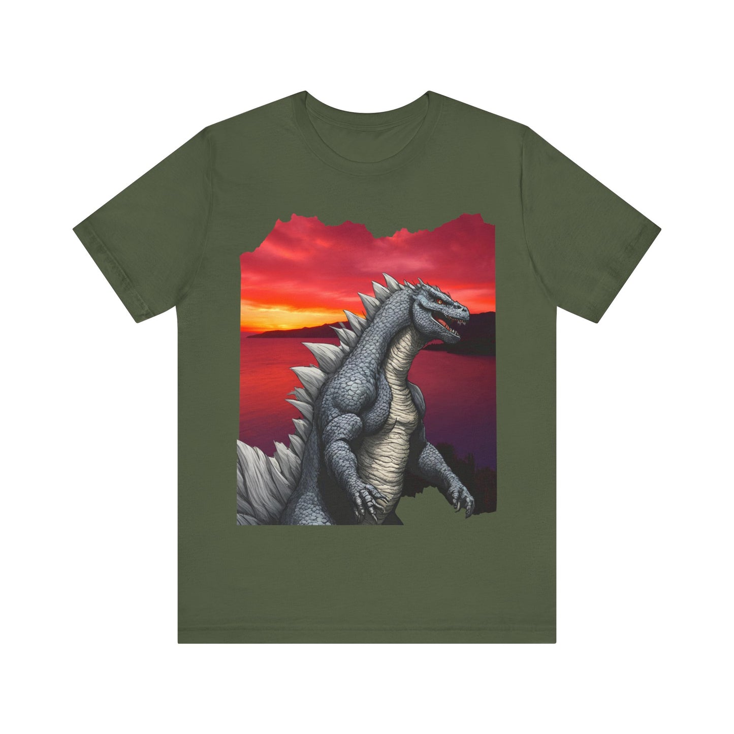 🦎 “Godzilla-Inspired Lizard Unleashed Tee: Roar Your Style!” 🌟Unisex Jersey Short Sleeve Tee