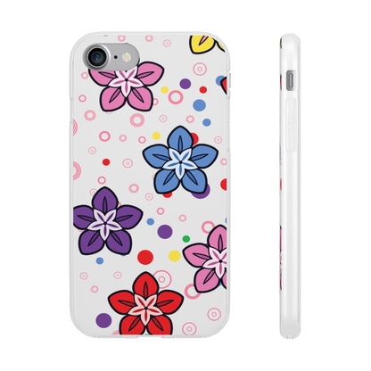 Retro Colorful Flowers Flexi Cases for IPhone and Samsung