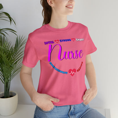 Comfy and Cozy Nurse Bella+Canvas 3001 Jersey T-Shirt: Perfect Gift for Nurses and Nursing Students, Soft Fabric, Various Sizes Available