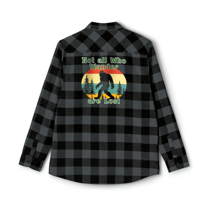 Bigfoot Unisex Flannel Shirt Unisex Squatch Seeker Style, Mysterious Forest Fashion, Yeti-Approved Apparel, Giggle-Inducing Bigfoot Wear.