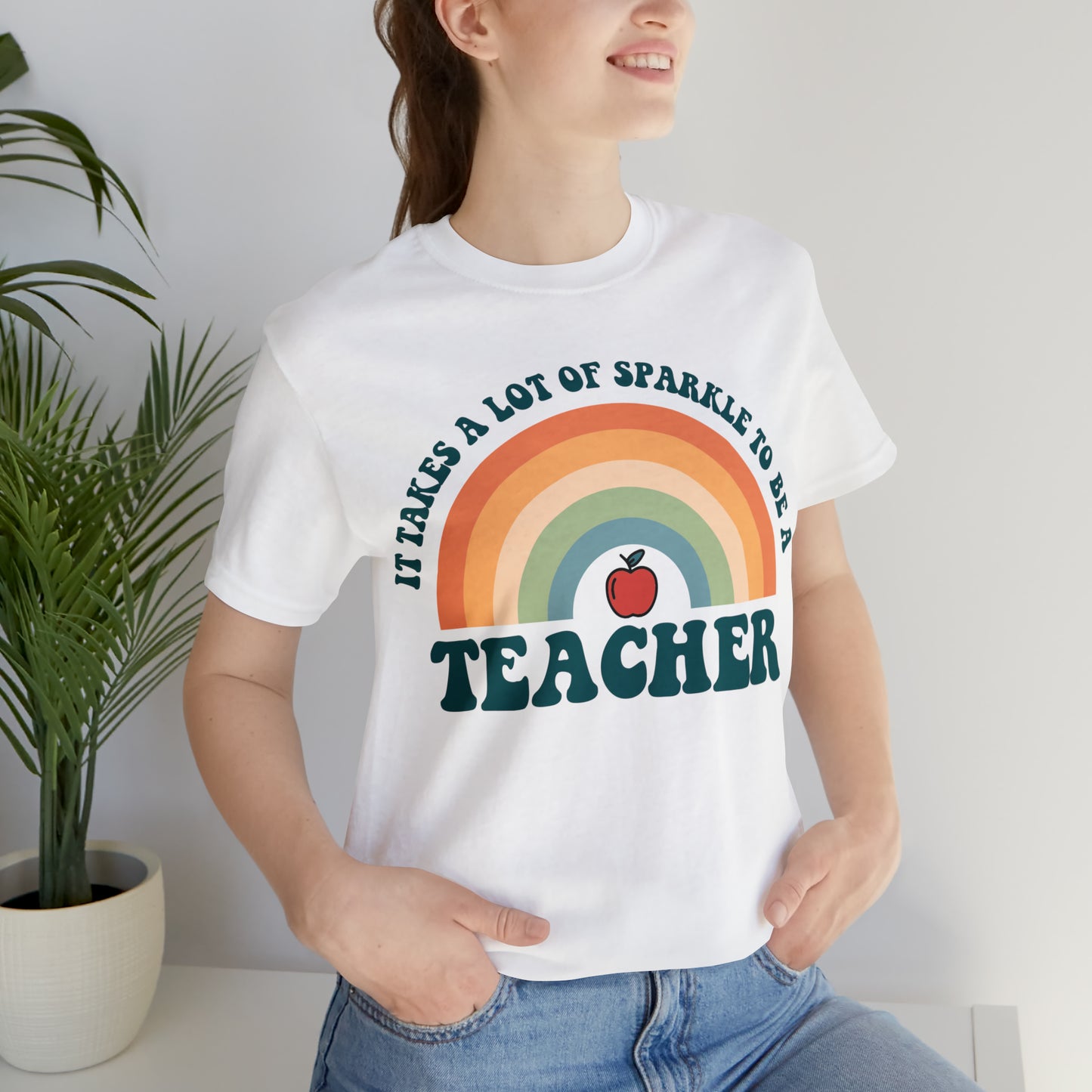 It takes alot of Sparkle to be a Teacher Unisex Jersey Short Sleeve Tee