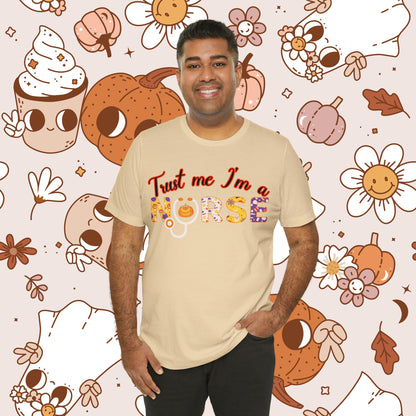 Trust me I'm a Nurse Halloween Retro Unisex Jersey Short Sleeve Tee
