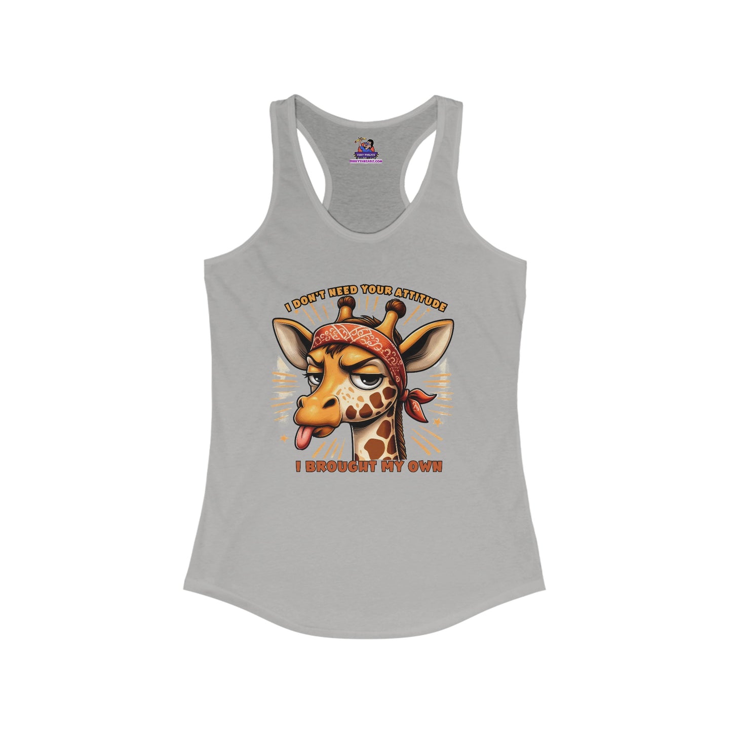 Giraffe Sass: Attitude Included Women's Ideal Racerback Tank