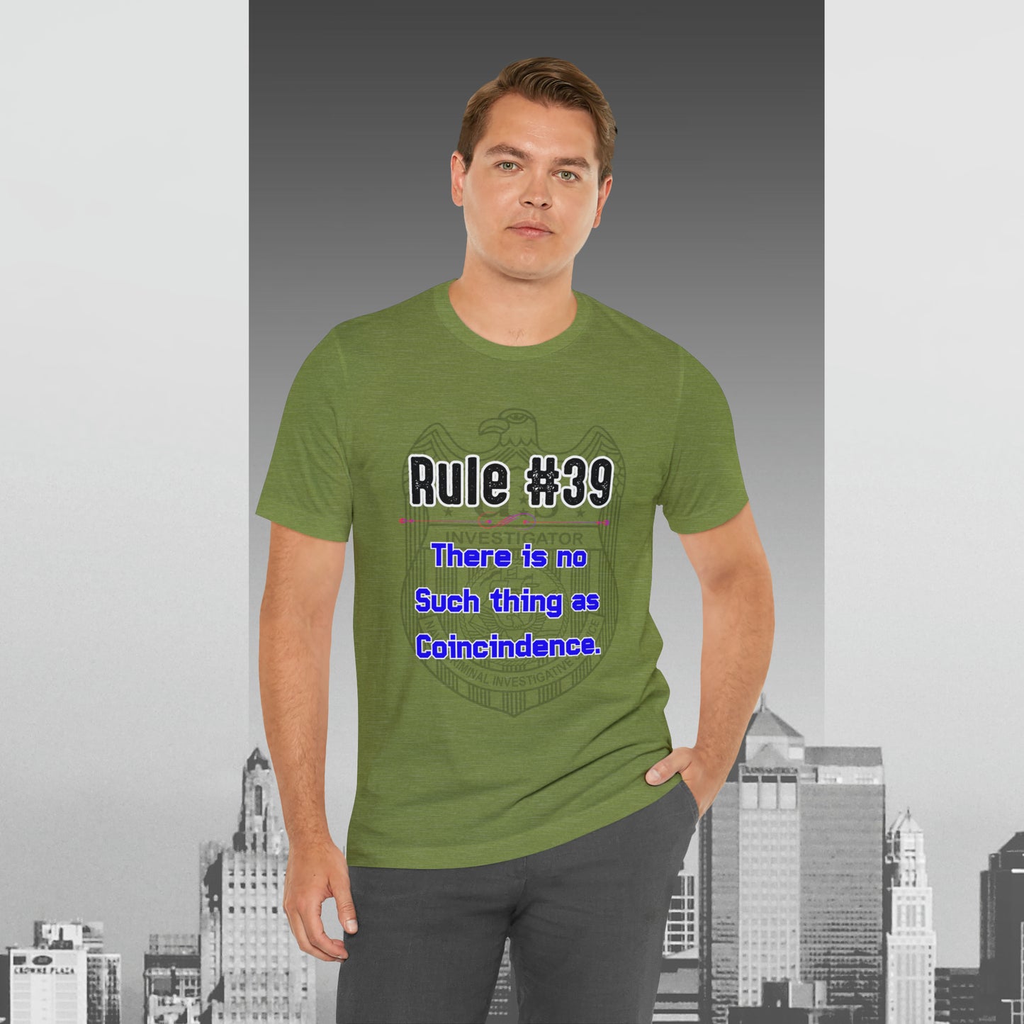 Rules of Gibbs #39 There is no such thing as a Coincidence Unisex Jersey Short Sleeve Tee