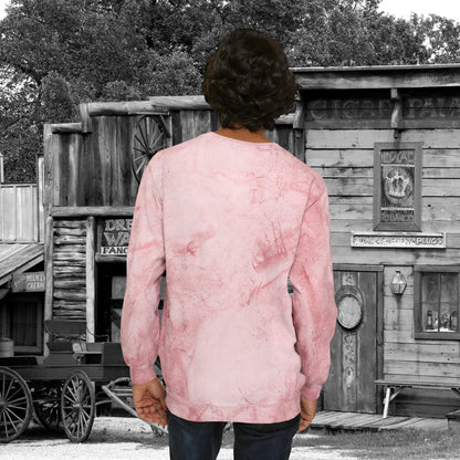 Ghostly Cowboys In the Sunset Western Halloween Unisex Color Blast Crewneck Sweatshirt Gifts for Her Gifts for Him