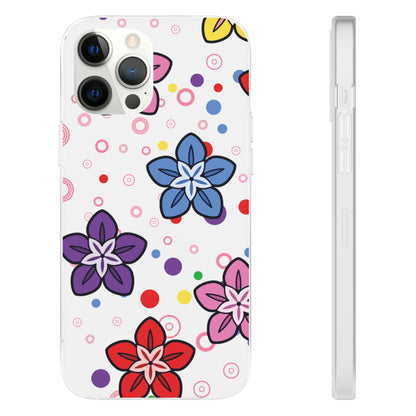 Retro Colorful Flowers Flexi Cases for IPhone and Samsung