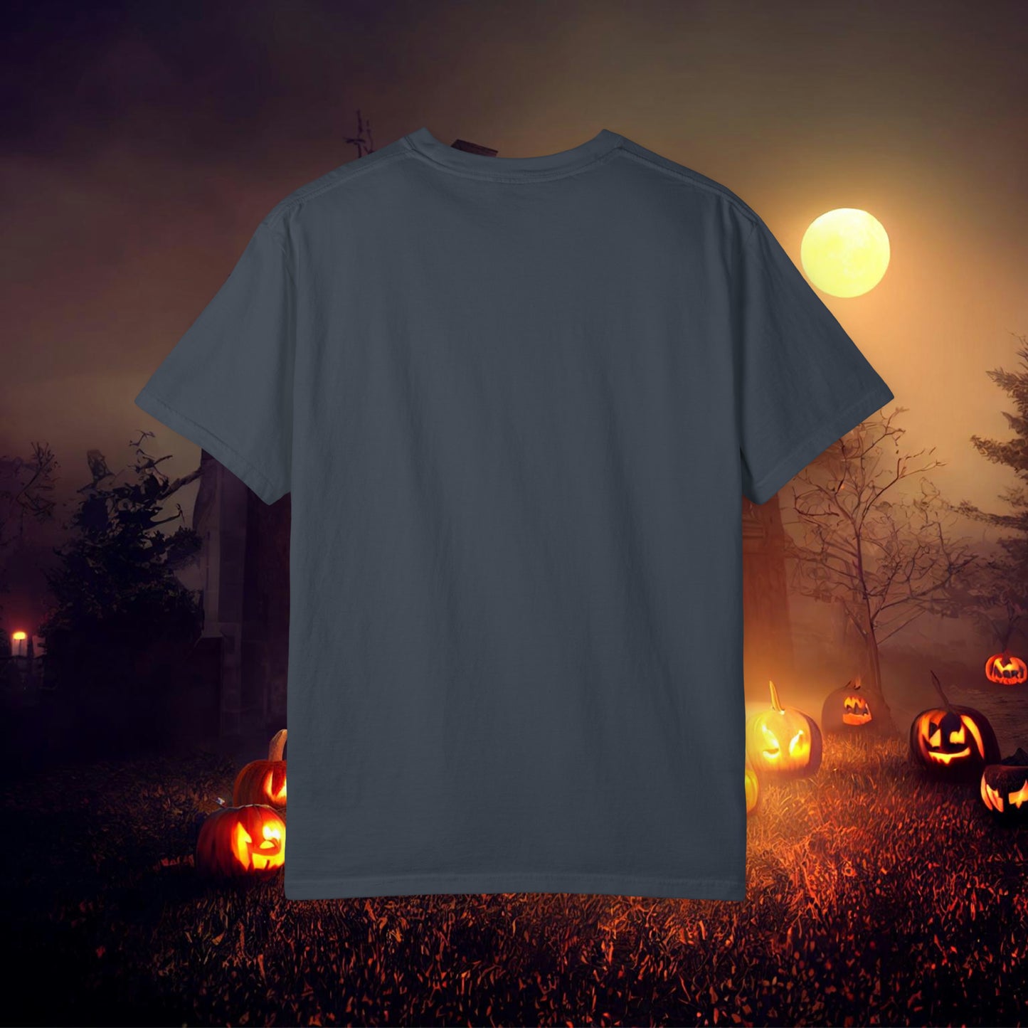 Just a Haunt Mess Retro Halloween Unisex Garment-Dyed T-shirt Gifts for Her Gifts for him