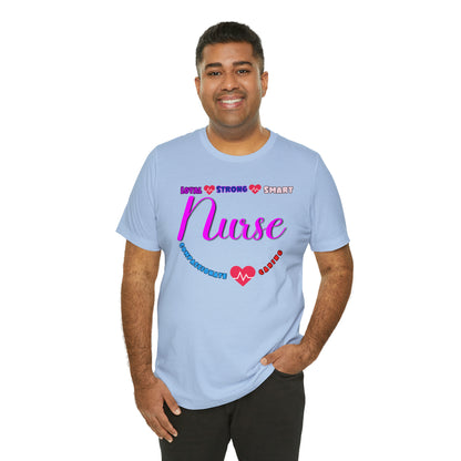 Comfy and Cozy Nurse Bella+Canvas 3001 Jersey T-Shirt: Perfect Gift for Nurses and Nursing Students, Soft Fabric, Various Sizes Available