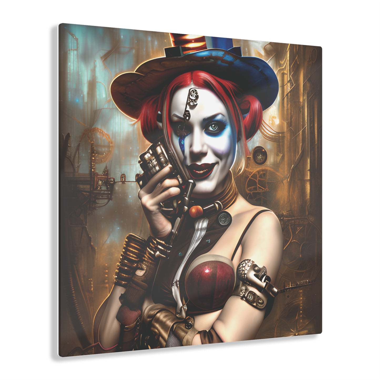 Hyper Realistic Steampunk Harley Quinn Acrylic Prints