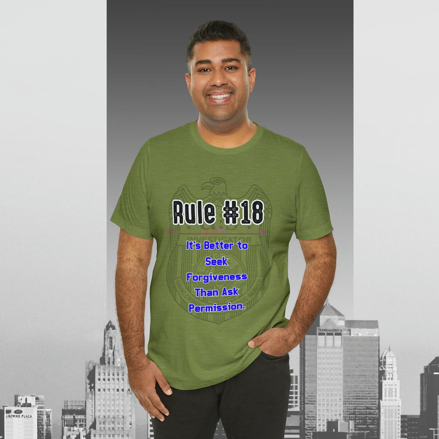 Rules of Gibbs #18 Its's Better to seek Forgiveness, than ask permission Unisex Jersey Short Sleeve Tee