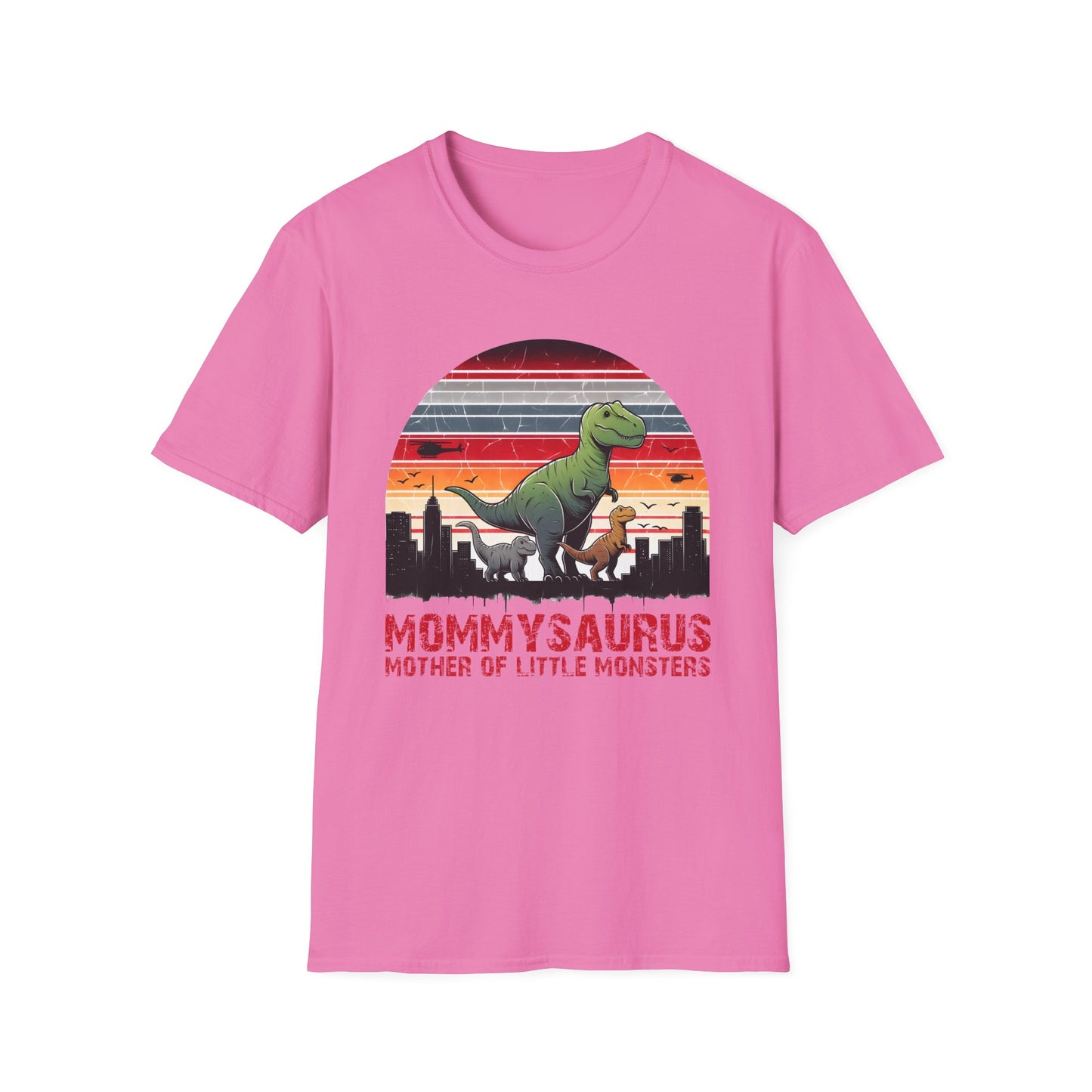 Mommysaurus mother of little monsters Unisex Softstyle T-Shirt Mother's day gift, gift for mom