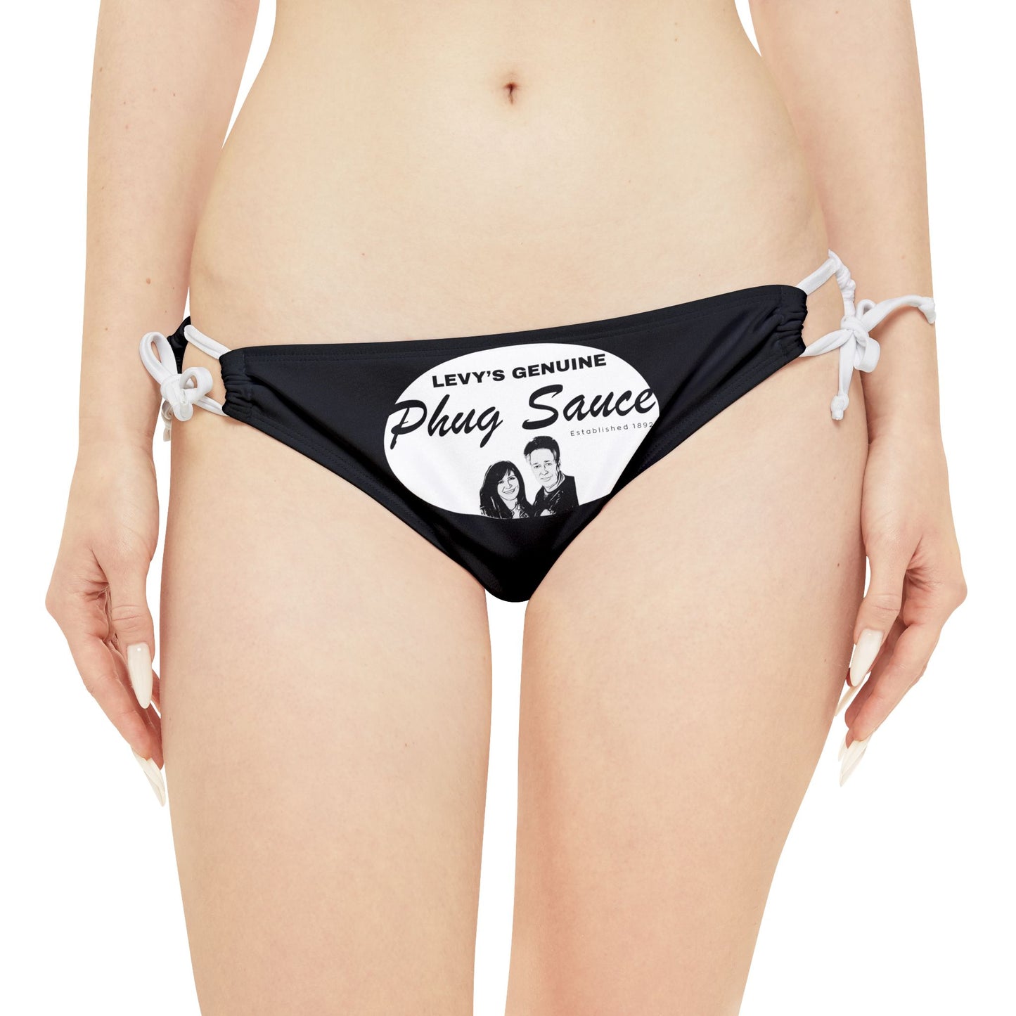 The Duchess Special Phuq Sauce Loop Tie Side Bikini Bottom (AOP)