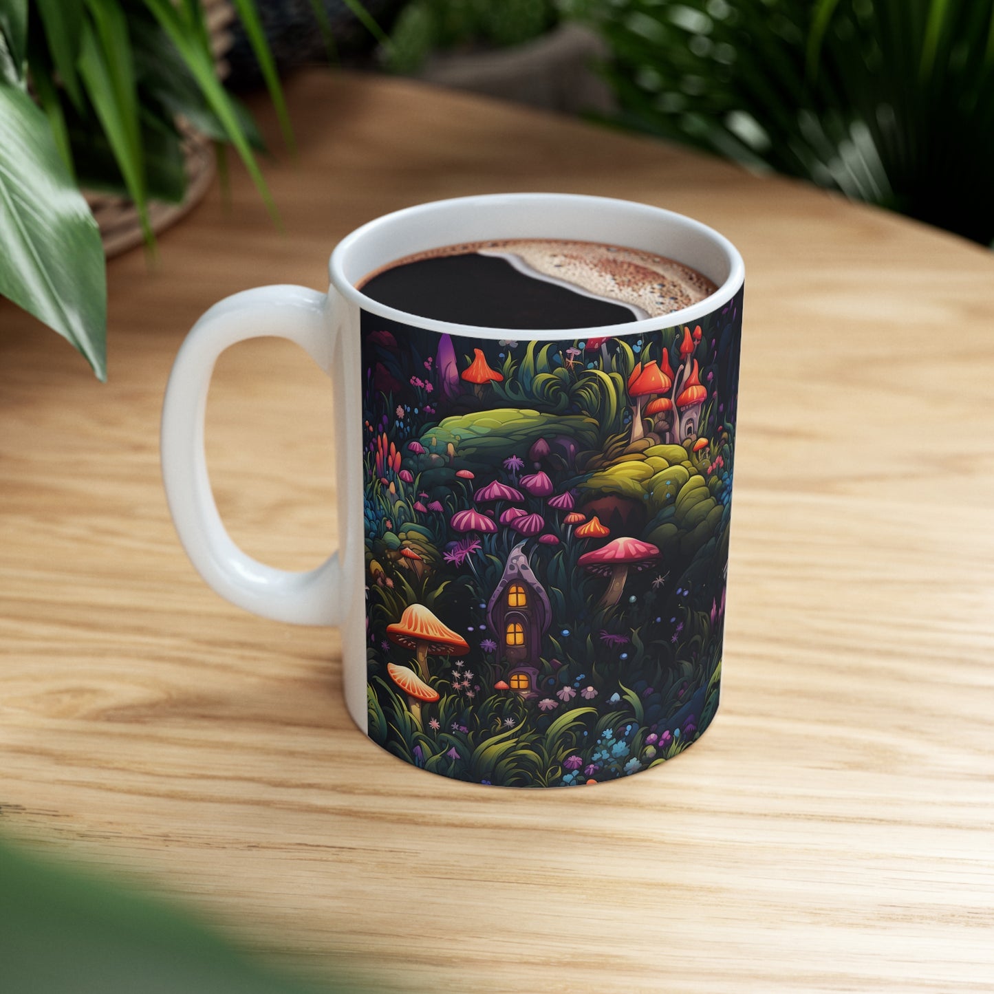 Fairy Garden Wonderland Cottage Mug - A Perfect Way to Enjoy Your Morning Brew" Ceramic Mug 11oz