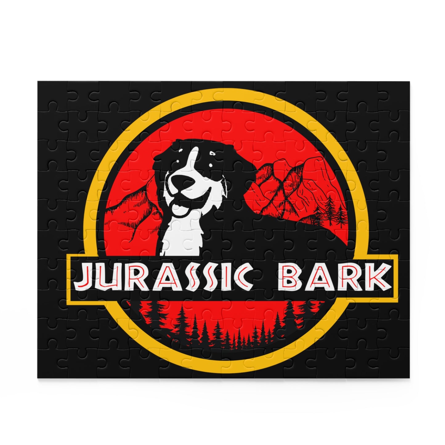 Jurassic Bark Bernese Mountain Dog Puzzle (120, 252, 500-Piece)