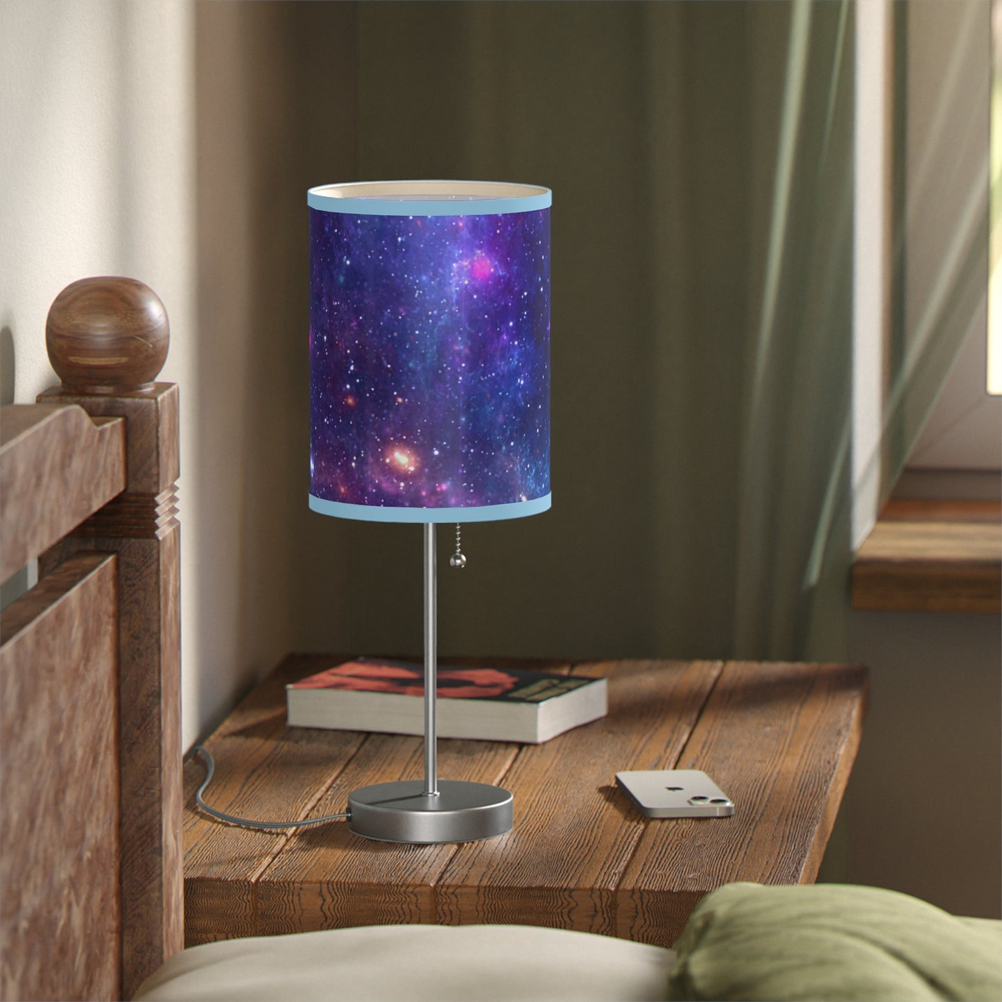 Purple Beyond the Stars Outer Space Out of this World Lamp on a Stand, US|CA plug