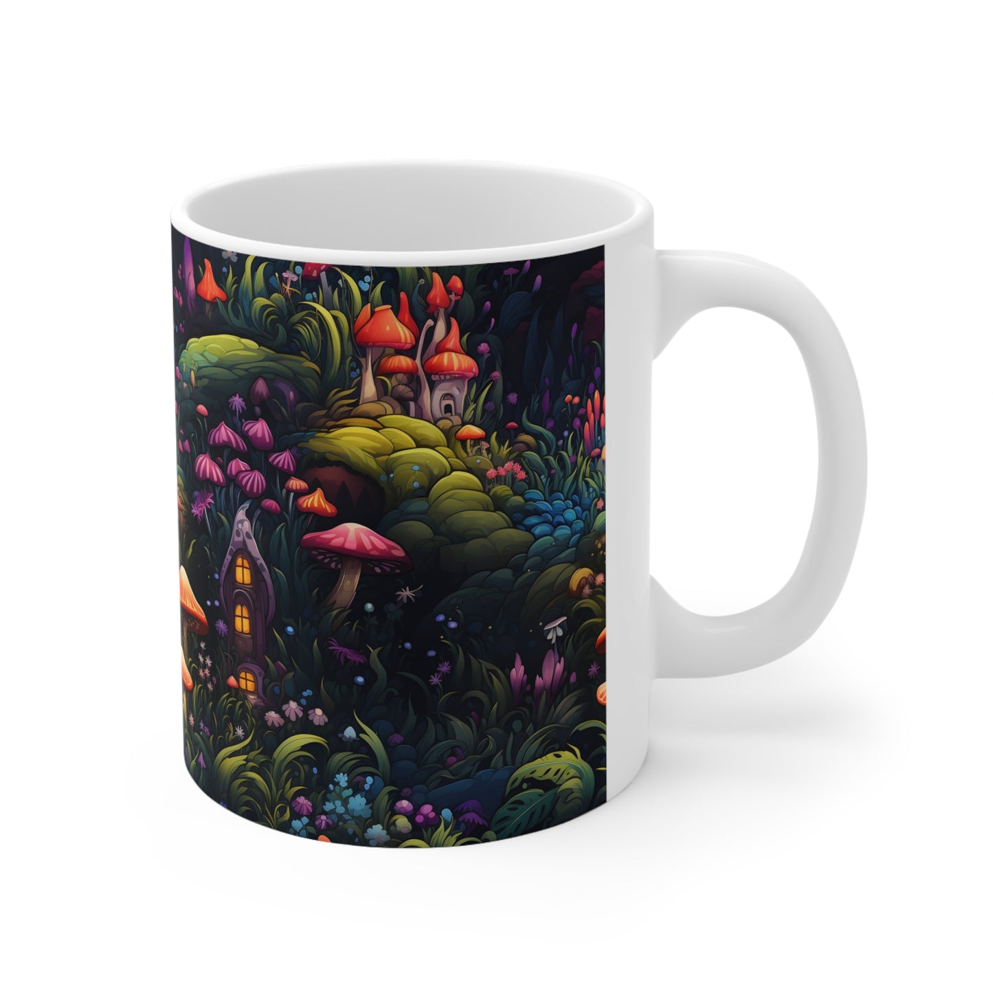 Fairy Garden Wonderland Cottage Mug - A Perfect Way to Enjoy Your Morning Brew" Ceramic Mug 11oz